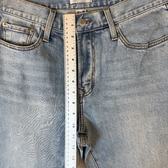 Abbreviated Light Denim Blue Jeans Men's Size 32x28 - Picture 5 of 6